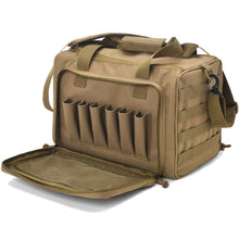 Load image into Gallery viewer, Tactical Range Bag Molle System 600D Waterproof Gun Shooting Pistol Case Pack Khaki  Hunting Accessories Tools Sling Bag Camping