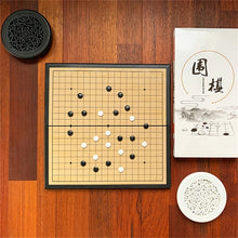 Load image into Gallery viewer, Portable Go Game With Single Convex Magnetic Plastic Stones Set Weiqi Chess Board Foldable Design For Party Travel Fishing