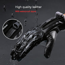 Load image into Gallery viewer, Winter Men Women Cycling Gloves Full Finger Leather Gloves Waterproof Windproof Antiskid Touch Screen Ski Outdoor Sports Gloves