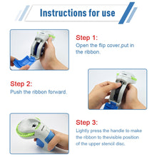 Load image into Gallery viewer, 3D Label Machine For Dymo 12965 Manual Label Maker 3D Embossing Label Printer DIY Print 9mm Dymo 3D Embossing Tape PVC Label