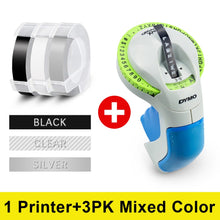 Load image into Gallery viewer, 3D Label Machine For Dymo 12965 Manual Label Maker 3D Embossing Label Printer DIY Print 9mm Dymo 3D Embossing Tape PVC Label