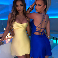 Load image into Gallery viewer, HOT Summer For 2022 Tank Strap Designer Clothes Backless Casual Evening Party Sexy WomenS Prom One Piece Basic Corset Mini Dress