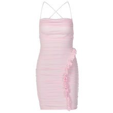 Load image into Gallery viewer, HOT Summer For 2022 Tank Strap Women&#39;s Clothes Blue Sleeveless Elegant Casual Evening Party Sexy Folds Prom Corset Mini Dress