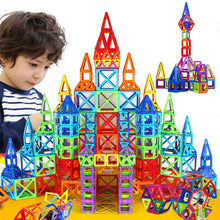 Load image into Gallery viewer, 184pcs-110pcs Mini Magnetic Designer Construction Set Model &amp; Building Toy Plastic Magnetic Blocks Educational Toys For Kids Gif