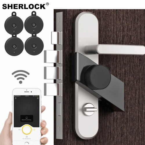 4pcs Wireless Keys of Sherlock S3 Stick Smart Lock Phone App Control Bluetooth-compatible Electronic Keyless smart lock outdoor