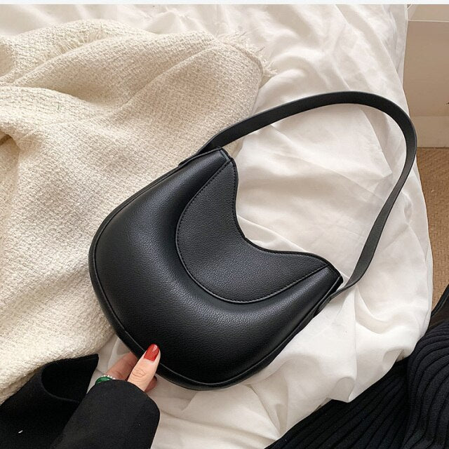 С доставкой Half-moon Bolsa 2022 Tendência Inverno Couro PU Lado Macio Sacos Bolsa Da Marca De Luxo do Desenhador das Mulheres B