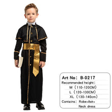 Load image into Gallery viewer, Halloween Medieval Boy Girls Cosplay Costumes Birthday Party Children Adult Men Magician Costume Sets