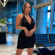 Load image into Gallery viewer, Halter Bodycon Mini Sexy Dress Women Backless Elegant Evening Party Prom Wrap Slip Short Dresses 2021 New Fashion Summer Clothes