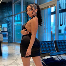 Load image into Gallery viewer, Halter Bodycon Mini Sexy Dress Women Backless Elegant Evening Party Prom Wrap Slip Short Dresses 2021 New Fashion Summer Clothes