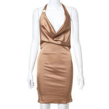 Load image into Gallery viewer, Halter Bodycon Mini Sexy Dress Women Backless Elegant Evening Party Prom Wrap Slip Short Dresses 2021 New Fashion Summer Clothes