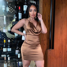 Load image into Gallery viewer, Halter Bodycon Mini Sexy Dress Women Backless Elegant Evening Party Prom Wrap Slip Short Dresses 2021 New Fashion Summer Clothes