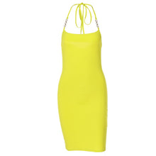 Load image into Gallery viewer, Halter Neck Bodycon Mini Sexy Summer Dress Women Backless Party Dresses 2021 Bandage Sleeveless  Casual Short Dress Clubwear