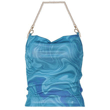 Load image into Gallery viewer, Halter Print Tank Tops for Women Skinny Wrapped Chest 2022 New Strapless Shiny Chain Decoration Vest Streetwear Female Clothing