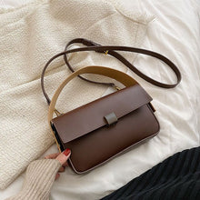 Load image into Gallery viewer, Handbag Office 2022 Retro Famous Brand PU Leather Women&#39;s Designer Handbag Luxury Brand Female One Shoulder Crossbody Flap Bags