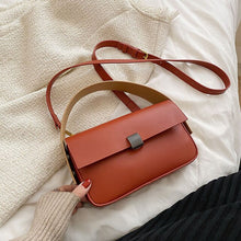 Load image into Gallery viewer, Handbag Office 2022 Retro Famous Brand PU Leather Women&#39;s Designer Handbag Luxury Brand Female One Shoulder Crossbody Flap Bags