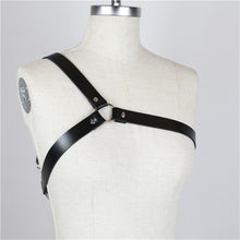 Load image into Gallery viewer, Handmade PU Leather Harness Fetish Men Gay Underwear Gothic Harajuku Punk Style Adjustable Body Chest Harness Bdsm Bondage Belt