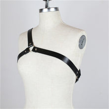 Load image into Gallery viewer, Handmade PU Leather Harness Fetish Men Gay Underwear Gothic Harajuku Punk Style Adjustable Body Chest Harness Bdsm Bondage Belt