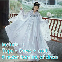 Load image into Gallery viewer, Hanfu Women Costume Elegant Traditional Chinese Style Hanfu Princess Dress Ancient Folk Tang Suit Fairy Performance Clothing