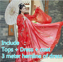 Load image into Gallery viewer, Hanfu Women Costume Elegant Traditional Chinese Style Hanfu Princess Dress Ancient Folk Tang Suit Fairy Performance Clothing