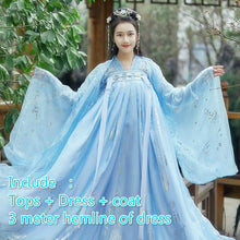 Load image into Gallery viewer, Hanfu Women Costume Elegant Traditional Chinese Style Hanfu Princess Dress Ancient Folk Tang Suit Fairy Performance Clothing