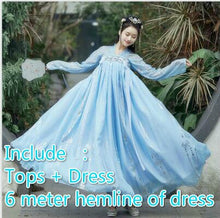 Load image into Gallery viewer, Hanfu Women Costume Elegant Traditional Chinese Style Hanfu Princess Dress Ancient Folk Tang Suit Fairy Performance Clothing