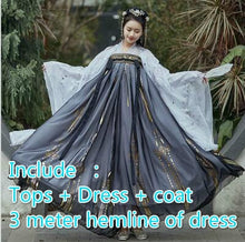 Load image into Gallery viewer, Hanfu Women Costume Elegant Traditional Chinese Style Hanfu Princess Dress Ancient Folk Tang Suit Fairy Performance Clothing