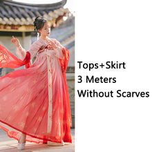 Load image into Gallery viewer, Hanfu Women Dress Chinese Style Fairy Princess Red Hanfu Traditional Female Clothes Ancient Classical Dance Costumes DQL3471