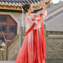 Load image into Gallery viewer, Hanfu Women Dress Chinese Style Fairy Princess Red Hanfu Traditional Female Clothes Ancient Classical Dance Costumes DQL3471