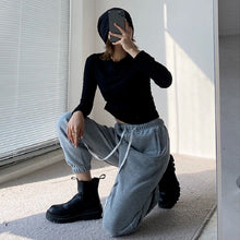 Load image into Gallery viewer, Harajuku Gray Jogging Sweatpants Women Baggy Oversize Sports Pants Korean Style Casual Trousers Female Plus Size Fashion