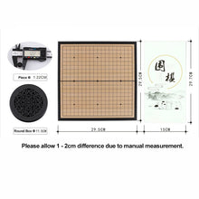 Load image into Gallery viewer, Portable Go Game With Single Convex Magnetic Plastic Stones Set Weiqi Chess Board Foldable Design For Party Travel Fishing