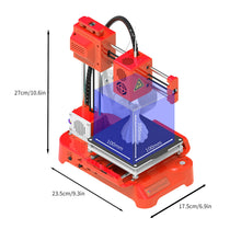 Load image into Gallery viewer, EasyThreed Mini Desktop 3D Printer For Kids 3D Printer 100x100x100mm Print Size No Heated Bed One-Key Printing With PLA Filament