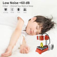 Load image into Gallery viewer, EasyThreed Mini Desktop 3D Printer For Kids 3D Printer 100x100x100mm Print Size No Heated Bed One-Key Printing With PLA Filament