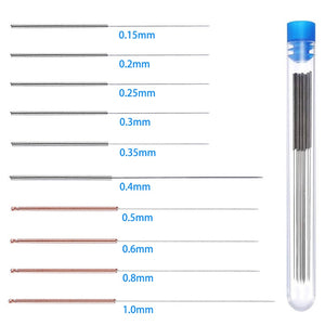 10PCS/lot 3D Printer Parts 0.15 0.2 0.25 0.3 0.35 0.4 0.5 0.6 0.8 1.0mm Nozzle Cleaning Needles Stainless Steel Drills