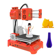 Load image into Gallery viewer, EasyThreed Mini Desktop 3D Printer For Kids 3D Printer 100x100x100mm Print Size No Heated Bed One-Key Printing With PLA Filament