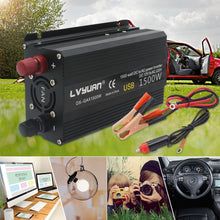 Load image into Gallery viewer, Car Inverter 12V 220V Power 500W/1500W/2000W Converter 2 USB EU Socket Webasto 12 Volts auto Inversor12v 220 v Transformer Solar