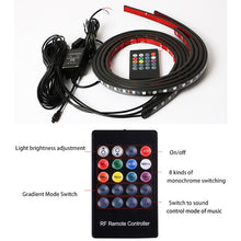 Load image into Gallery viewer, Car Charssis Flexible LED Strip Light LED Underbody Remote /APP Control RGB Neon Lights Ambient Atmosphere Auto Decorative Lamp
