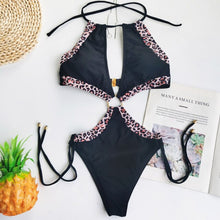 Load image into Gallery viewer, High Neck 2020 Sexy Women One Piece Swimsuit Swimwear Female Backless Hollow Out Brazilian Monokini Bathing Suit Women