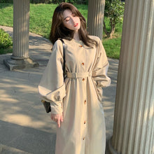Load image into Gallery viewer, High Quality Autumn New Korean Women Long Trench Coat British Style Windbreaker Coats For Women Winter Female All-match Outwear