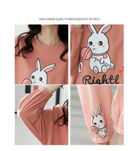 Load image into Gallery viewer, High Quality Pajama Sets Women Cartoon Printed Sleepwear Womens Leisure Soft Comfortable Korean Style Daily Elegant Student
