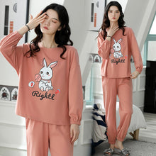 Load image into Gallery viewer, High Quality Pajama Sets Women Cartoon Printed Sleepwear Womens Leisure Soft Comfortable Korean Style Daily Elegant Student
