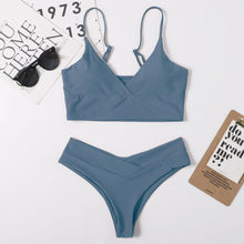 Load image into Gallery viewer, High Waist Bikini 2021 Women Swimwear Female Swimsuits Black Sexy Thong Bikinis Set Beach Wear Swimming for Women Bathing Suit