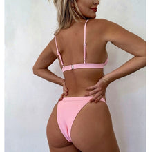 Load image into Gallery viewer, High Waist Bikini Swimsuit Swimwear Bikinis Women Swimsuit Bathing Suit Summer Biquini Brazilian Bikini Set Push Up Bathing Suit
