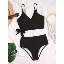 Load image into Gallery viewer, High Waist Bikinis 2021 Sexy Women Swimsuit Solid Swimwear Female Brazilian Bather Bikini Set Biquini Bathing Suit Beach