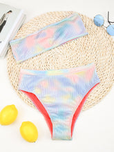 Load image into Gallery viewer, High Waist Bikinis 2021 Sexy Women Swimsuit Swimwear Female Tie Dye Bandeau Brazilian Bikini Set Biquini Bathing Suit Beachwear