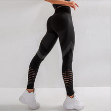 Load image into Gallery viewer, High Waist Fitness Gym Leggings Women Seamless Energy Tights Workout Running Activewear Yoga Pants Hollow Sport Trainning Wear
