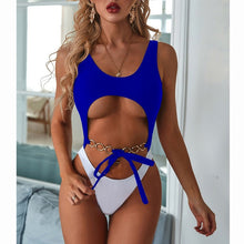 Load image into Gallery viewer, High Waist Swimwear Women One Piece Swimsuit Female Hollow Out Bathing Suit Thong Monokini Sexy Swimming Suit For Women Sexy