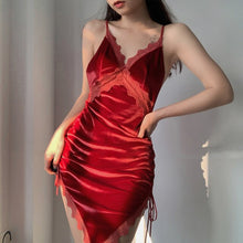 Load image into Gallery viewer, High Waist Tunic Bandage Blue Party Club Nightdress Sexy Open Back Velvet Dress for Women Winter Spaghetti Strap Bodycon