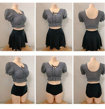 Load image into Gallery viewer, High Waist Women&#39;s Bikini Set Padded Biquini Suit Three Pieces Swimwear Swimsuit High Quality Beach Suit 2020 Koren swimdress