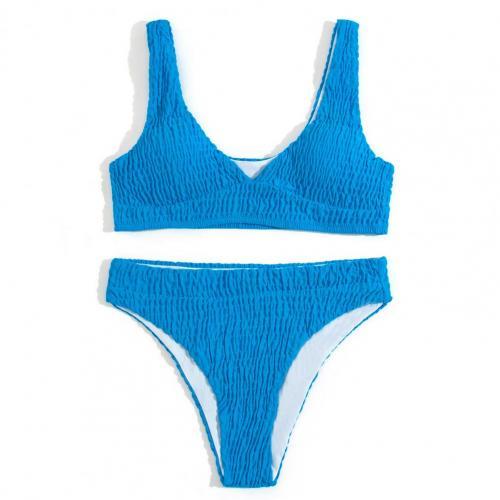 High Waisted Bikinis Push Up Bikini Set Blue Women Swimsuit Sexy Swimwear Bathing Suit Swimming Suits Beachwear Two Piece Bikini