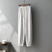 Load image into Gallery viewer, High-waist Lace-up Wide-leg Pants Women&#39;s 2021 Spring Summer New Korean Loose Casual Ankle Length Pants All Match Soft Pants